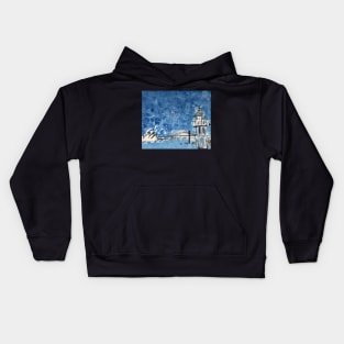 Bradleys Head ( Sydney Harbour), original painting by Geoff Hargraves Kids Hoodie